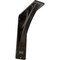 Ekena Millwork Galveston Wrought Iron Bracket, (Triple center brace), Antiqued Warm Silver 2"W x 5 1/2"D x 8"H BKTM02X05X08TGLAWS - alternate 1